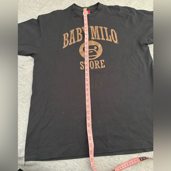 Men’s Bathing Ape Baby Milo t-shirt in XL in black and brown - Picture 8 of 9